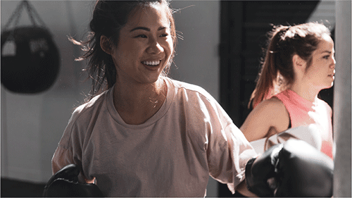 High-Energy Kickboxing Class